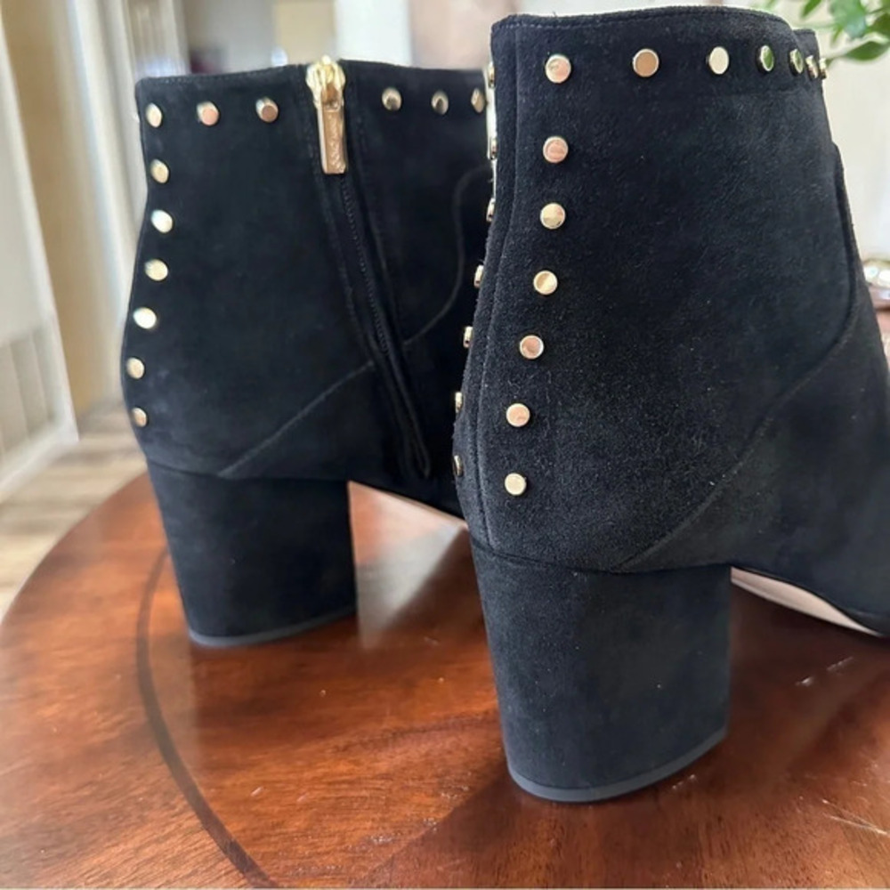 Jimmy Choo ‘Melvin’ Studded Black Suede Booties - Size 11‎ - NWT